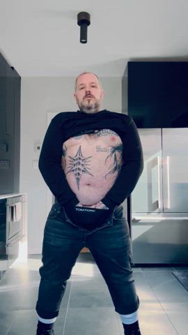 amateur bear daddy fetish muscles tattoo tattooed thick clip