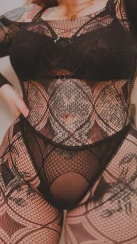 Fishnet Lingerie Tattoo clip