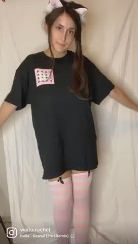 I did the big shirt trend, do you like what you see? 💕🖤 :)