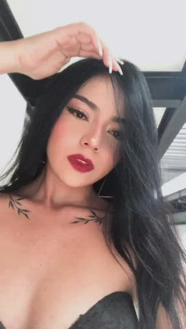 Camgirl Latina Lips Model Seduction Tattoo Teen Webcam clip