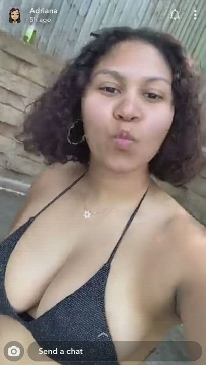 Bikini Cleavage Ebony Latina Teen clip