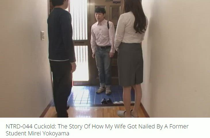 caption cheating cuckold husband jav japanese teacher threesome wife clip