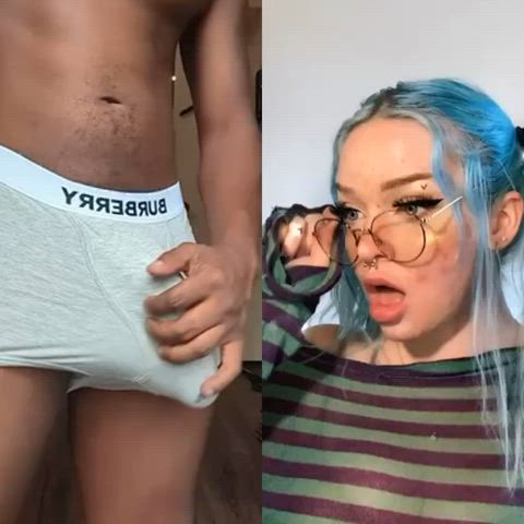 bbc interracial masturbating split screen porn teen teens tiktok blue hair r/bbc_splitscreen