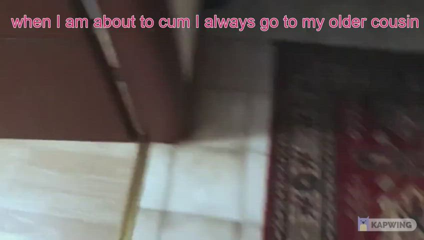 Caption Cousin Cumshot Surprise clip