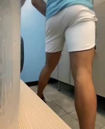 Grabbing his ass in the locker room