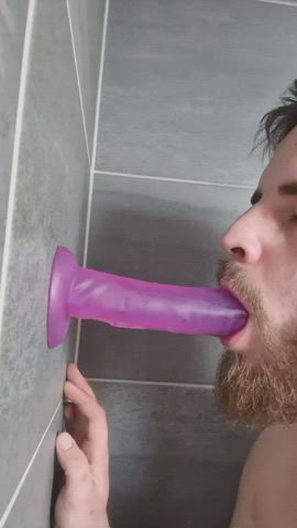 Deepthroat Dildo Spit clip