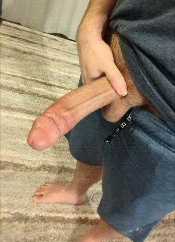 Stroking my thick cock on Tuesday night