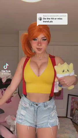 big tits cosplay dancing female tiktok clip