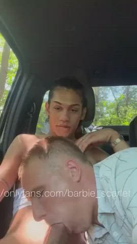 big dick big tits car sex deepthroat lightskinned trans clip