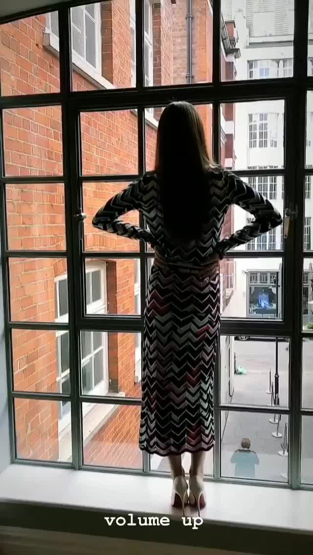 Lily Collins Window Dance
