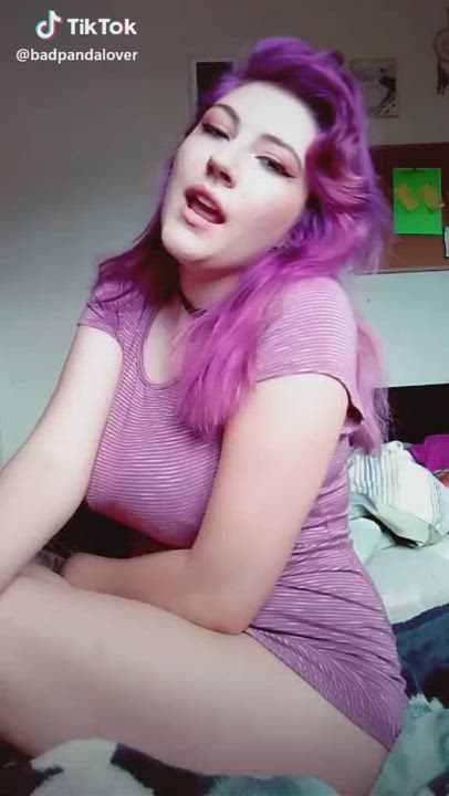 Alt Big Tits Purple Bitch TikTok clip