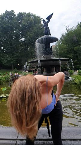 Don't you wish you were in CentralPark,NY watching my Hair flip?