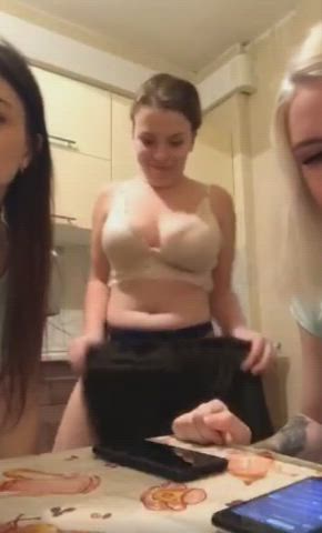 Hot girls drinking and stripping + full vid in the comments