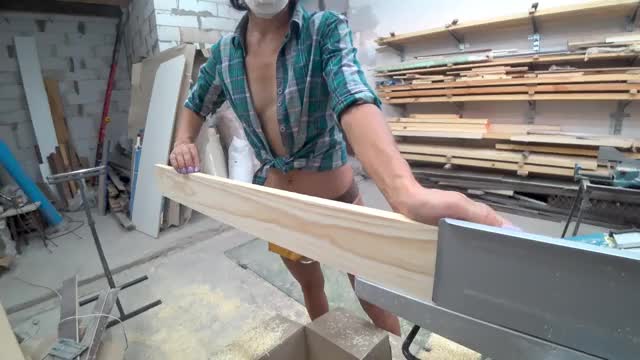Floating Metal Table part 4p3.2 - Woodworking Day 3 GIF 2 Music "June Girl"