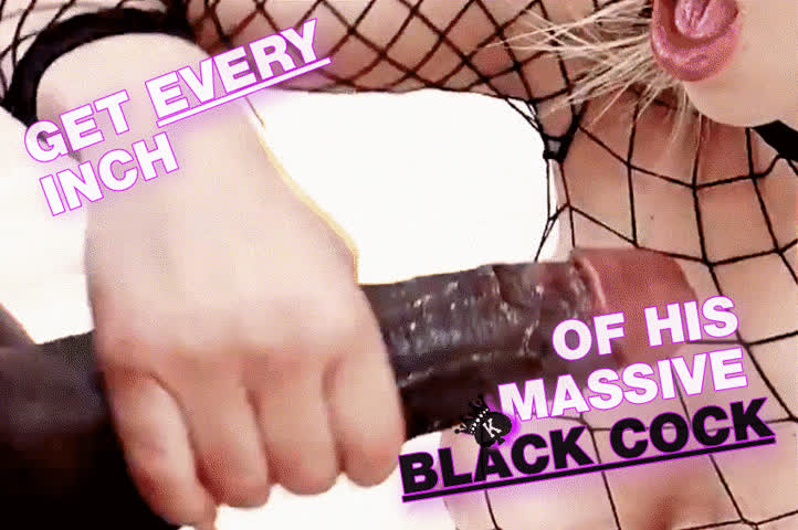 bbc big dick blonde caption handjob interracial mandingo sissy size difference clip
