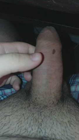 close up foreskin jerk off male masturbation precum uncut clip
