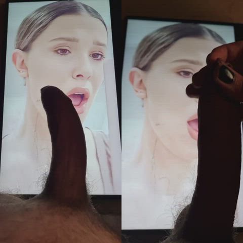 Millie Bobby Brown cock tribute