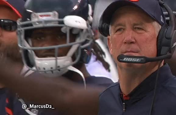 John Fox reaction after Connor Barth missed field goal