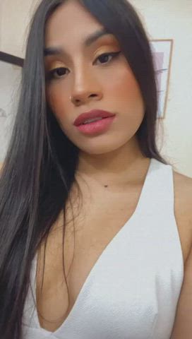 latina lingerie lips long hair piercing sensual clip