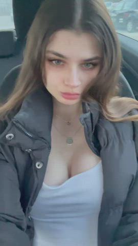 Got horny in Mc drive, hopefully no one saw me massaging my teeen tits... you should