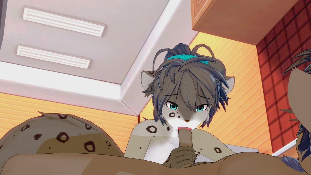 Animation Blowjob Cute Japanese Kitchen Kitty clip