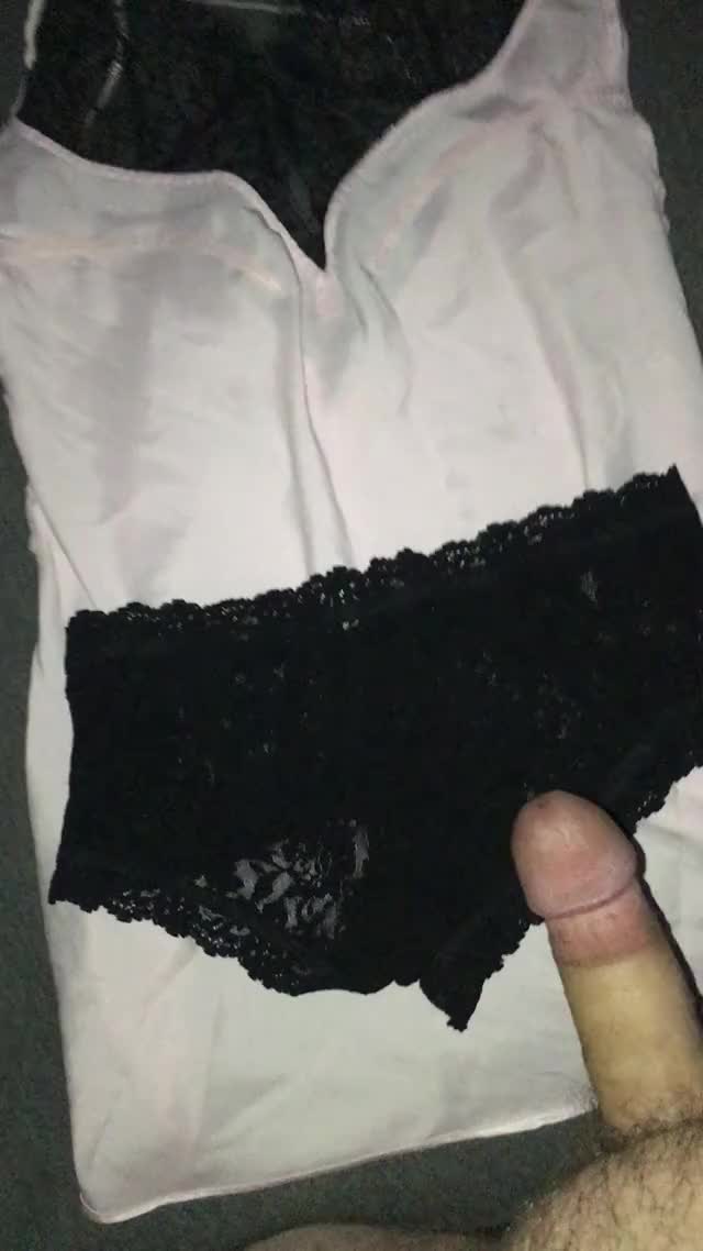 cum lace lingerie moaning nighty panties clip