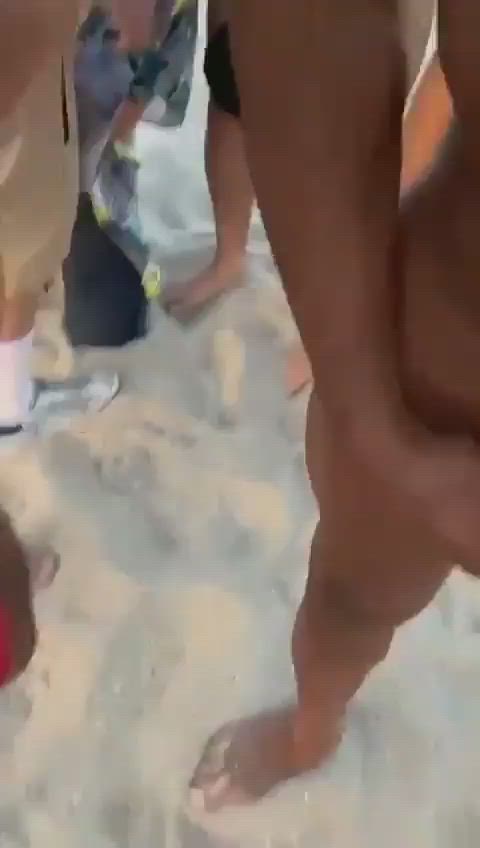 gay public beach blowjob cock jerk off kissing clip