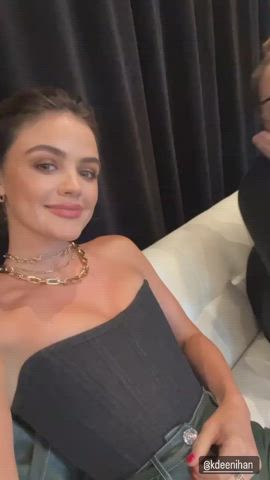 cleavage lucy hale natural tits clip