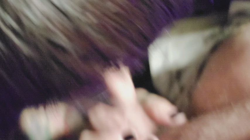 My ex sucking my cock.