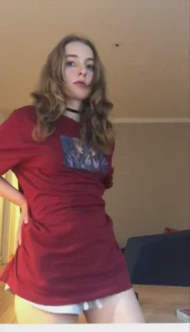 Cute T-Shirt Topless clip