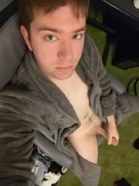 Just stroking my cock on camera a little :)