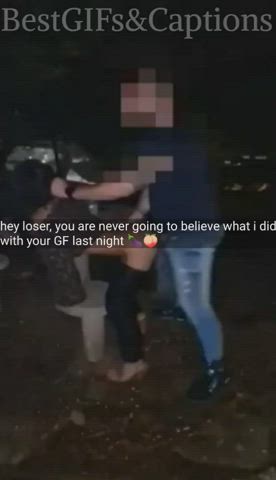 ass clapping caption cheating girlfriend hair pulling hardcore outdoor public rough
