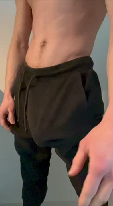 these pants are the best for showing you my cock