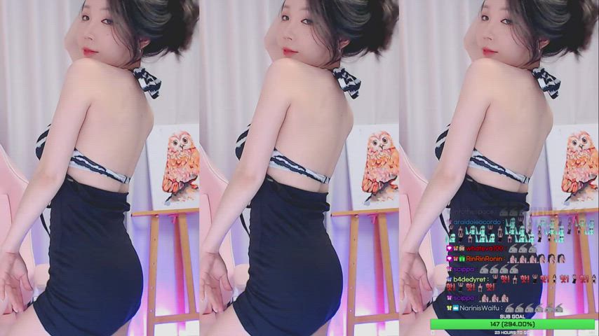 Asian Dancing Dress Korean Teasing clip