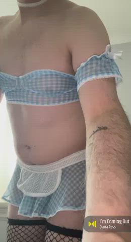 Femboy Fishnet Lingerie clip