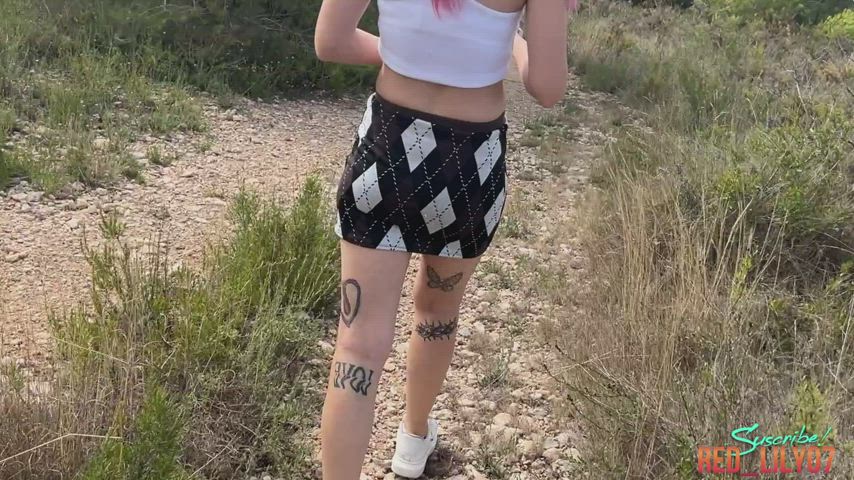 Ass Ass Spread Asshole Kinky Outdoor Public Redhead Tattoo Twerking Porn GIF by redlily