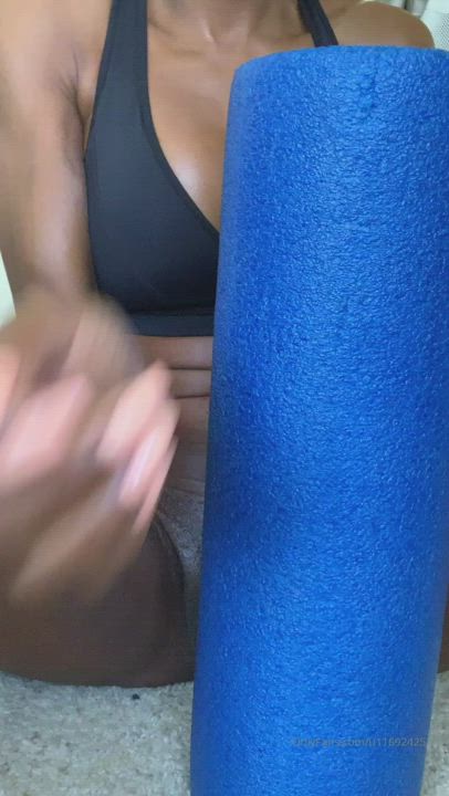 Ass Ebony Fitness Nude Pussy Workout clip