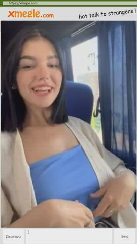 amateur boobs bus flashing outdoor public teen tits clip