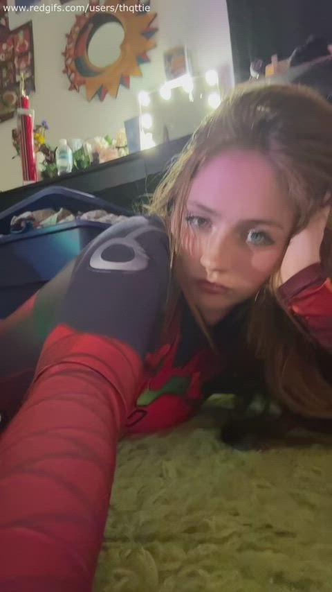 18 years old bodysuit cosplay redhead teen tiktok clip