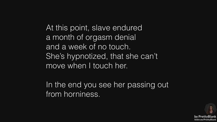 After one month of denial, slave passes out from me teasing her pussy