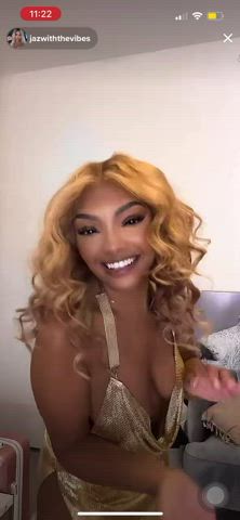 Big Tits Downblouse Ebony TikTok clip