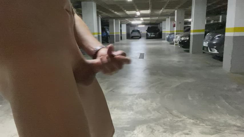 Clothes locked, hard and walking around parking lot. Would you take advantage of