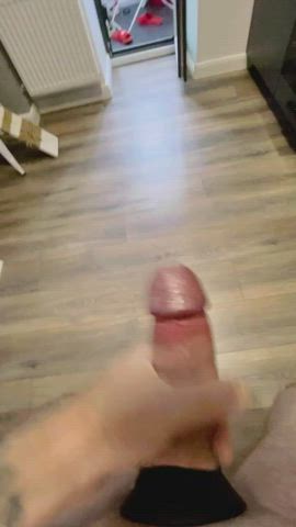 cock cock ring cum cumshot male masturbation mature penis solo clip