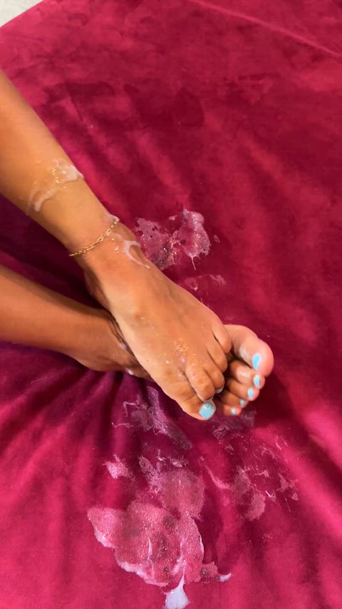 cum cum on feet feet feet fetish cum-on-feet desi feet-heaven clip