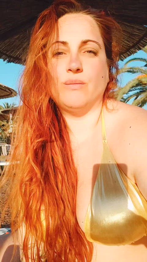 bbw big tits bikini goddess milf onlyfans outdoor pawg redhead vacation curvy-chicks