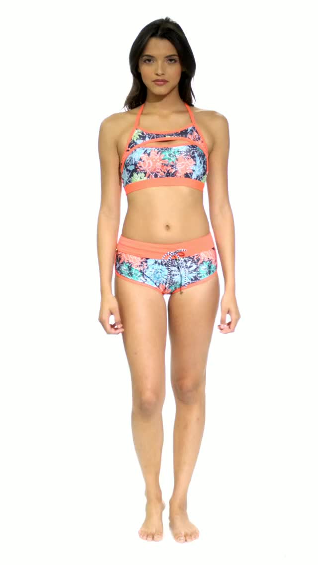 Dolfin Uglies Women's Revibe Print T-Strap Bikini Top
