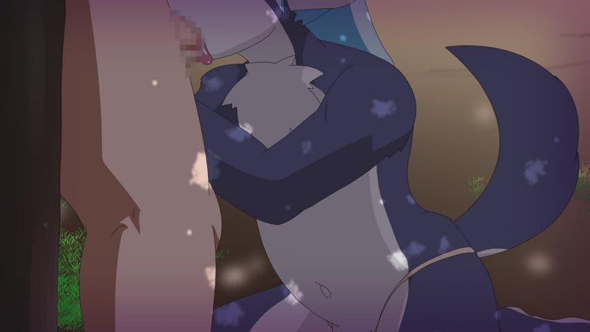 animation blowjob femboy gay outdoor puppy yaoi clip