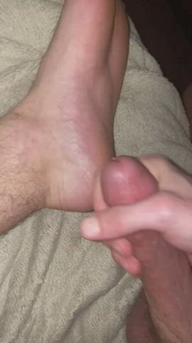 Cumming on my foot