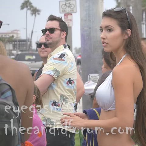 bikini public voyeur clip