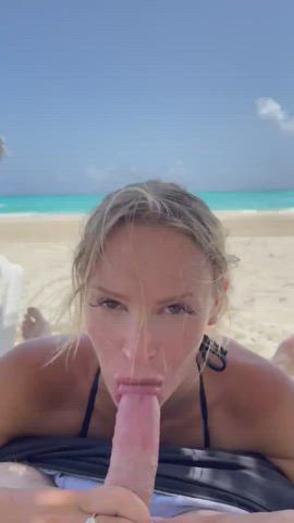 Beach Blowjob Emma Hix clip